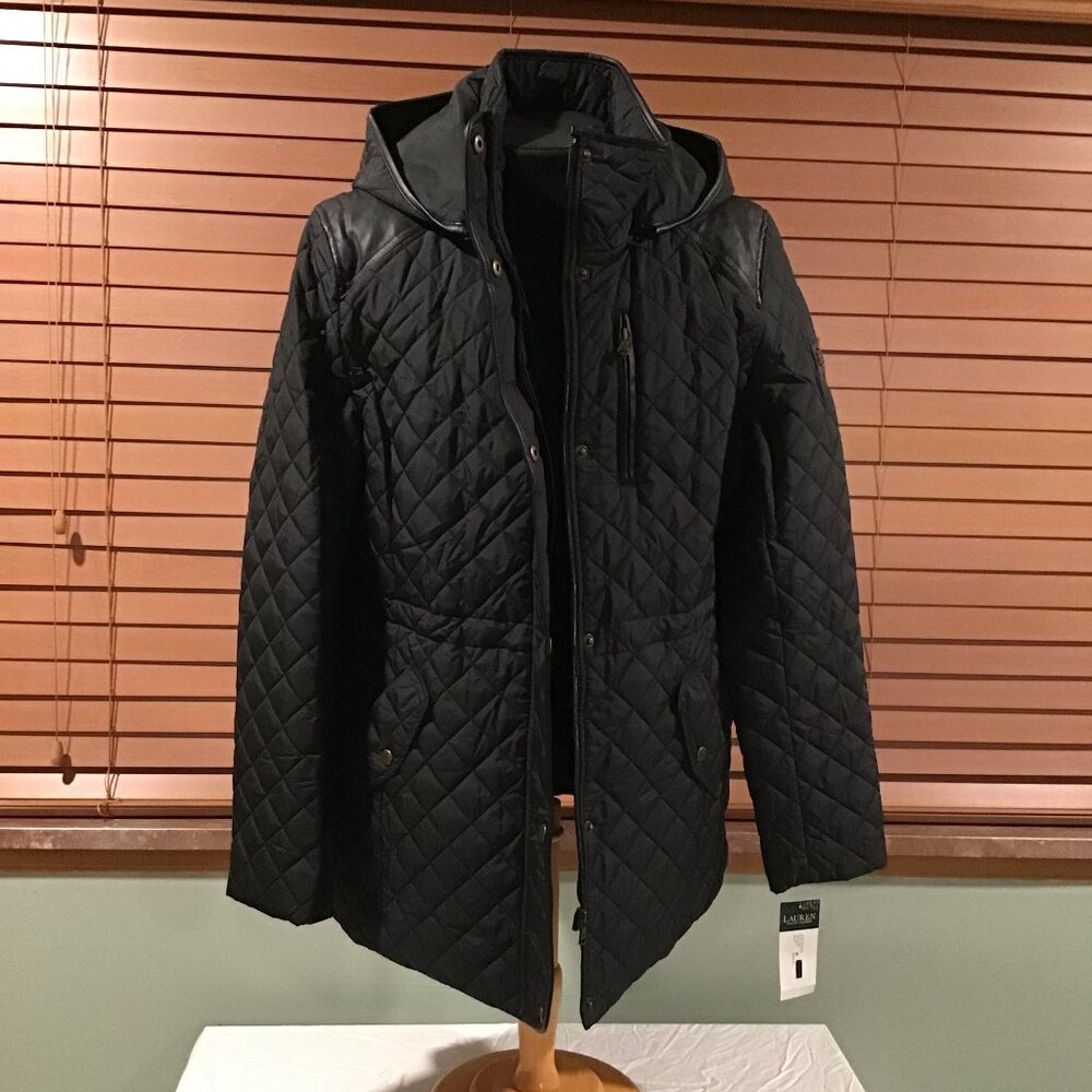 Ralph Lauren "Lauren Label" Woman's Quilted Hooded Coat (NWT)